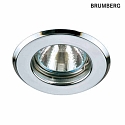 Plafonnier encastr GX5.3 / 50W rond, GX5,3 IP20, chrome gradable