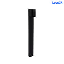 bollard lamp EKO rigid IP66, black dimmable