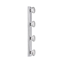 Mirror luminaire for walls HOLLYWOOD, 4-flame, IP44, incl. 4x GU10 5W 2700K/4000K 350lm, chrome