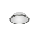 Ceiling luminaire DISK-1, 1-flame, IP44, Ø 14.5cm, CCT, incl. GX53 8W 2700K/4000K 650lm, silver leaf