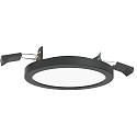 ceiling recessed luminaire AQUA PLANO Ø 14.7CM rigid, CCT Switch, switchable GX53 IP44, black matt