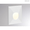 Luminaire d'encastrement mural  WALL 68R SINA angulaire IP20, blanche gradable