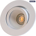 Plafonnier encastr DECOCLIC rond, pivotant IP20, blanche gradable