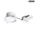 MEGATRON PRO Outdoor LED Einbaudownlight Reflektor FILA DALI DF inkl. LED Modul 17,2 cm, 20,5W, 2300lm/1700lm, 3000/4000K