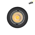 downlight A 5068 T FLAT round IP40, black matt dimmable