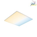 Paulmann LED Aufbau-Panel VELORA ZigBee TW, 59.5cm, 230V, 19.5W 2700-6500K 2200lm, dimmbar, Weiß matt