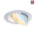 LED Einbaustrahler AUMUS, 36, Einzelspot, rund, schwenkbar, 5W, 2700-6500K, 750lm, IP20, dimmbar, chrom matt