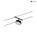 Paulmann Luce a corda LED WIRE SYSTEMS CORDUO CIRCLE rotondo, commutabile IP20, Cromo, Nero opaco 