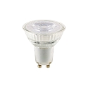 LED Reflector lamp LUXAR GLAS, 230V, Ø 5cm / L 5.4cm, GU10, 4.5W 2700K 345lm 36°, not dimmable
