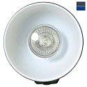 Steinhauer Wand- und Deckenleuchte BROOKLYN, 3-flammig, inkl. 3x GU10 LED 7W 2200-2700K 480lm (D2W), dreh- und neigbar, schwarz matt