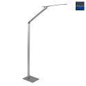 Steinhauer Lampadaire SERENADE CCT Switch, réglable, avec variateur tactile IP20, aluminium brossé gradable