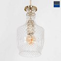 Mexlite Luci a sospesione GRAZIOGLASS ?12,5cm E27 IP20, Ottone