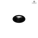 recessed spotlight DEEP BIJOU IP65 1.0 rigid, with leaf springs IP65, mat, deep black dimmable