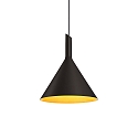 Design Pendant luminaire SHIEK 3.0, Ø 25.2cm, E27 max. 20W, dimmable, black gold