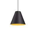 Design Pendant luminaire SHIEK 4.0, Ø 25cm, E27 max. 20W, dimmable, black gold