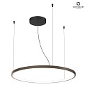 pendant luminaire KUJO 3.0 1-fold, ring shape IP20, bronze dimmable