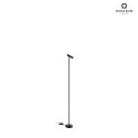 floor lamp MATCH 1.0 adjustable, UGR < 19, with cord dimmer IP20, mat, deep black dimmable