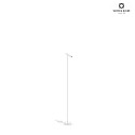 floor lamp MATCH 1.0 adjustable, UGR < 19, with cord dimmer IP20, mat, traffic white dimmable